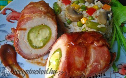 Baconos BBQ csirkemell