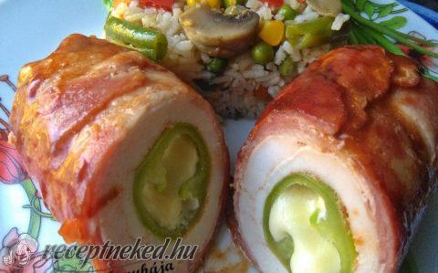 Baconos BBQ csirkemell
