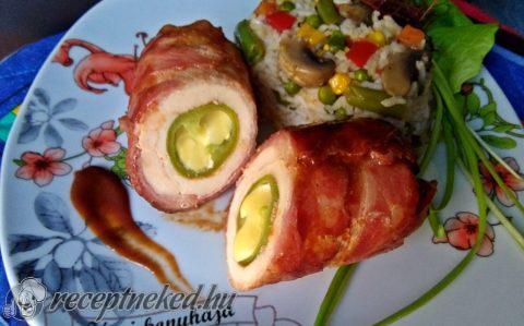 Baconos BBQ csirkemell