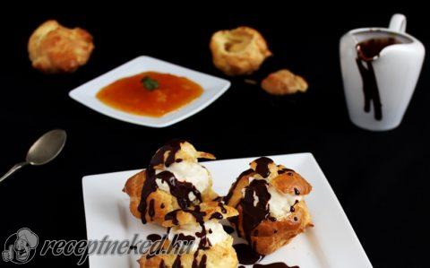 Profiterol narancsos krémmel
