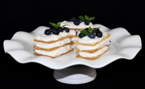 Mille-feuille áfonyás krémmel