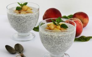 Őszibarackos chia puding