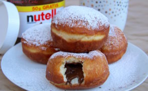 Nutellával töltött fánk