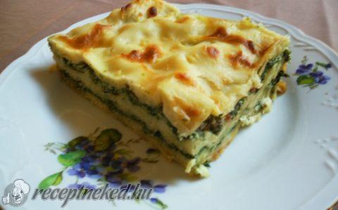 Spenótos-ricottás lasagne