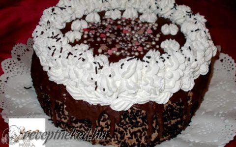 Tejszínes csokoládétorta