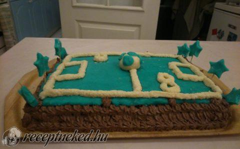 Focipálya torta