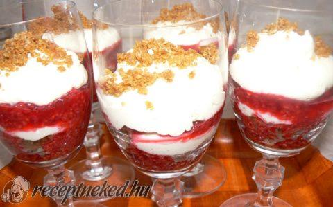 Mascarponés poharas málna