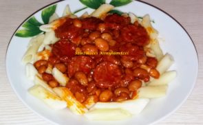 Kolbászos-hagymás penne