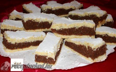 Csokis, diós szelet