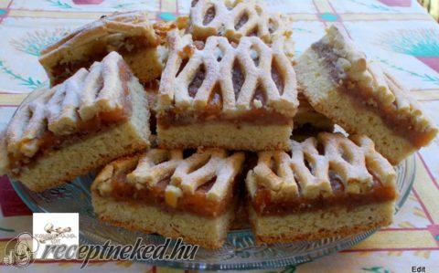 Rácsos almás pite