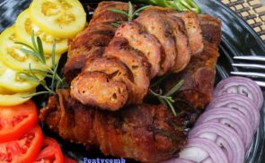 Baconbe göngyölt falatok