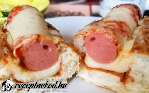 Hot-dog sütőben sütve
