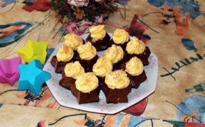 Csillag cupcake