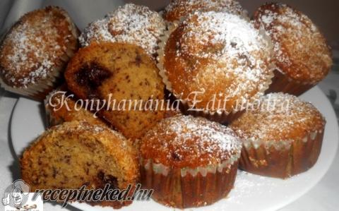 Banános, csokis muffin