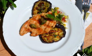 Grillezett padlizsán