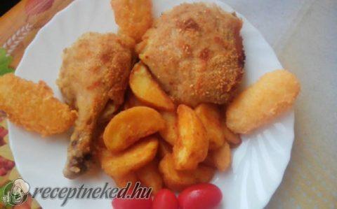 Szezámmagos csirkecombok