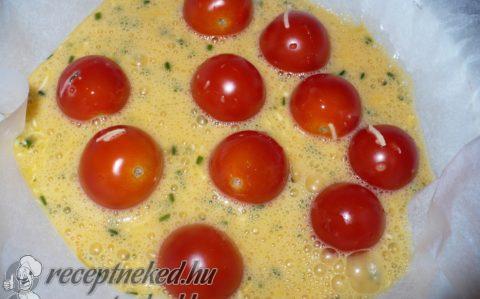 Koktélparadicsomos frittata