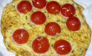 Koktélparadicsomos frittata