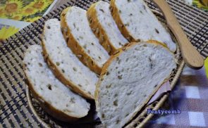 Napraforgómagos ciabatta