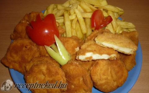 Rántott sajt burgonyával