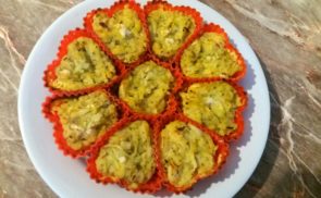 Karfiolos-cukkini muffin