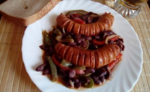 Babos-sörös kolbász