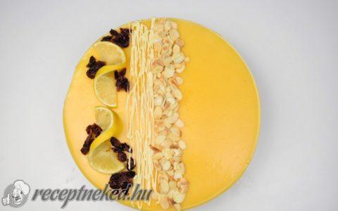 Citromos, fehér csokis mousse torta