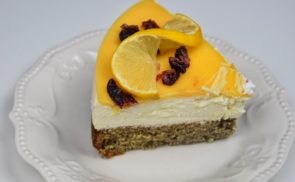 Citromos, fehér csokis mousse torta