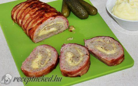 Stefánia sajttal és baconnel
