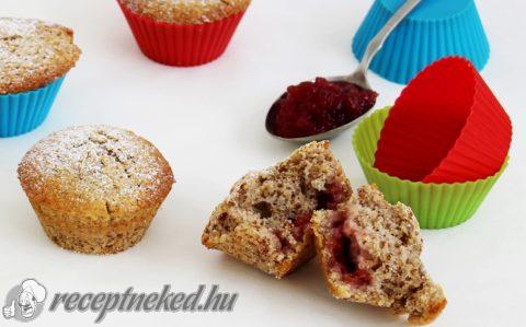 Diós-lekváros muffin