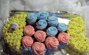 Halacskás muffin torta