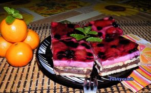 Kekszes-pudingos szelet