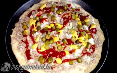 Sajtburger pizza