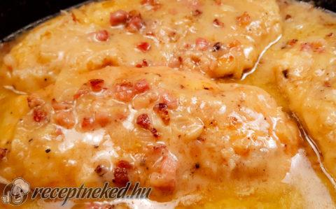 Krémes, parmezános carbonara csirke