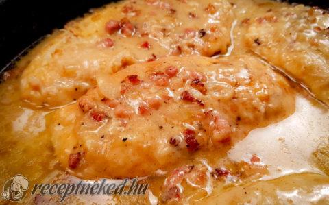 Krémes, parmezános carbonara csirke