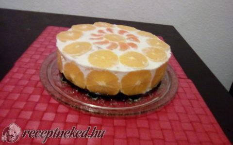 Narancsos zselé torta