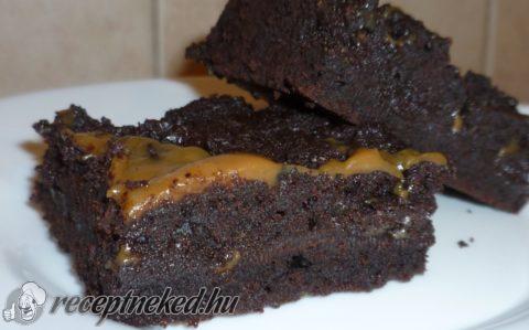 Karamellás brownie