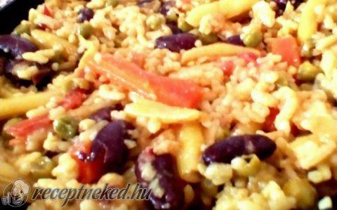 Zöldséges paella egyszerűen