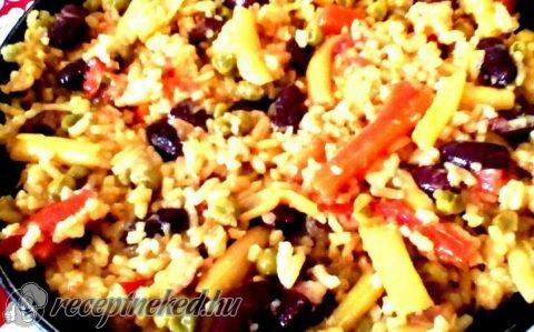 Zöldséges paella egyszerűen