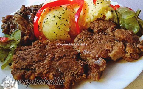 Fokhagymás sült tarja