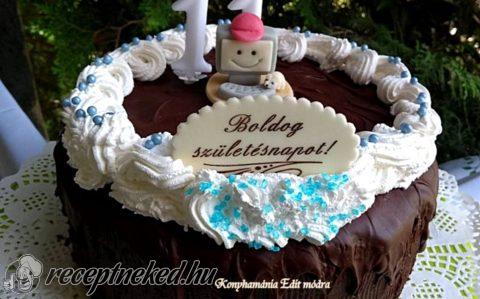 Párizsikrémes csokoládétorta