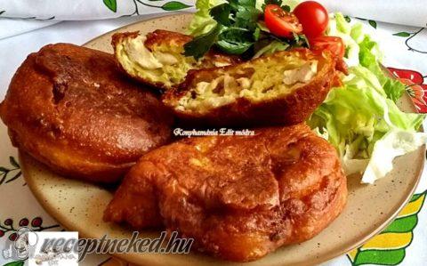 Csirkehúsos lángos
