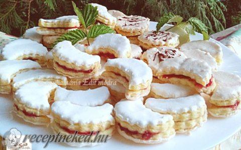 Mázas linzer  félholdak