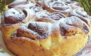 Kakaós csiga tortaformában sütve