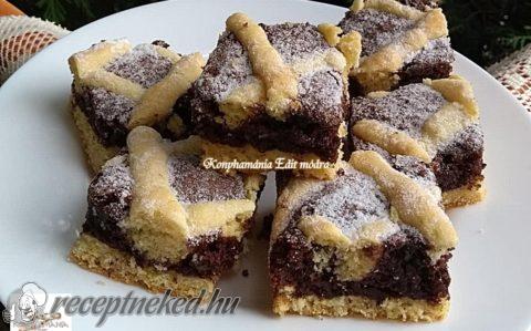 Csokoládés, diós pite