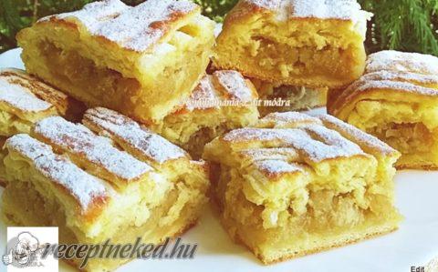 Szőttes almás pite