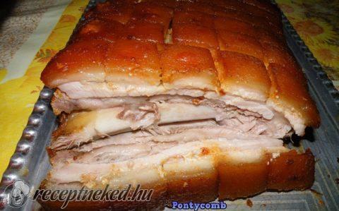 Egyben sült, bőrös malac