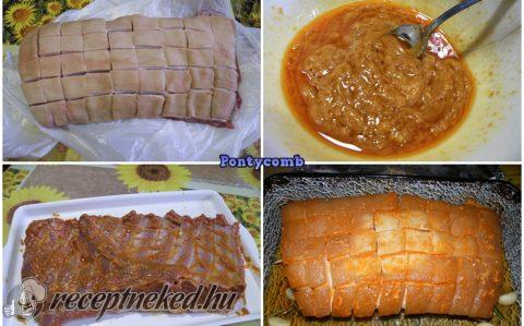Egyben sült, bőrös malac