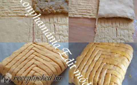 Szőttes almás pite