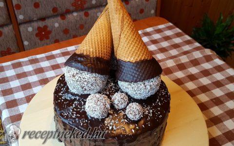 Kókuszgolyó torta